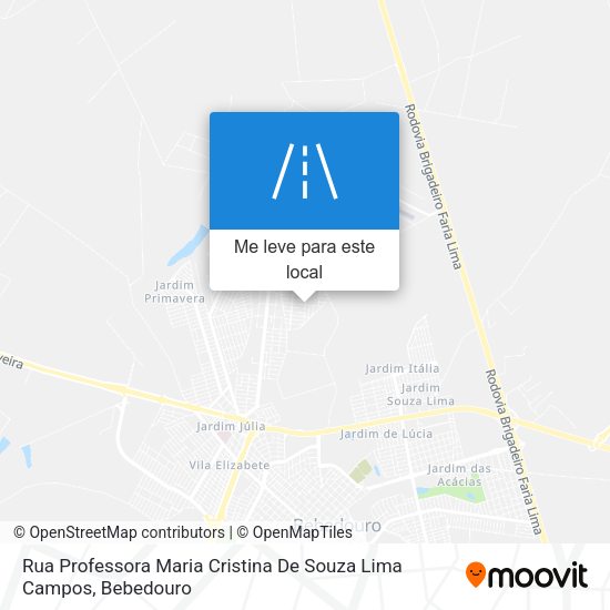 Rua Professora Maria Cristina De Souza Lima Campos mapa