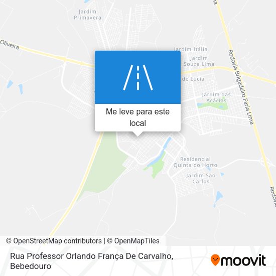 Rua Professor Orlando França De Carvalho mapa