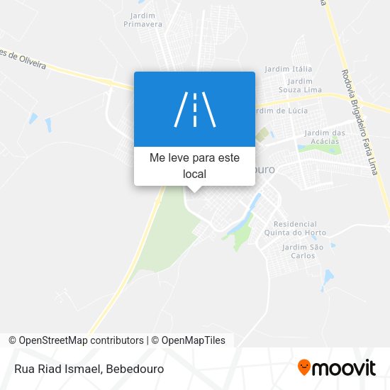 Rua Riad Ismael mapa