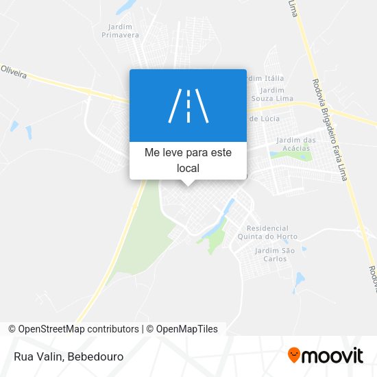 Rua Valin mapa