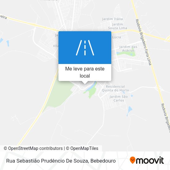 Rua Sebastião Prudêncio De Souza mapa