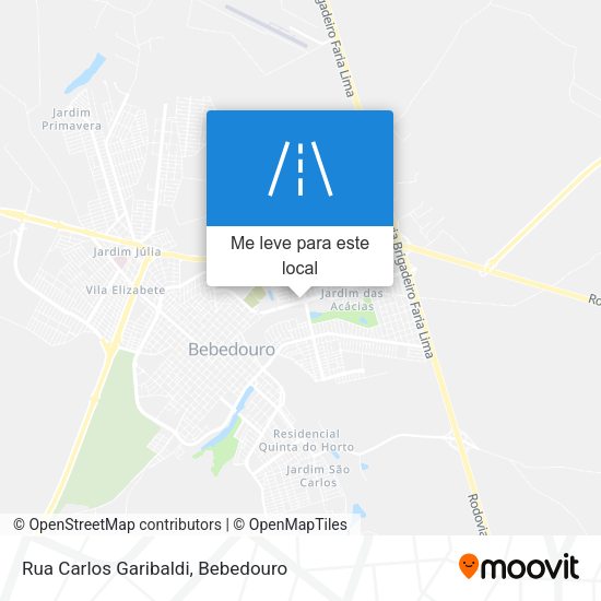 Rua Carlos Garibaldi mapa