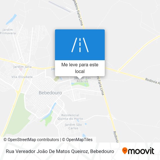 Rua Vereador João De Matos Queiroz mapa