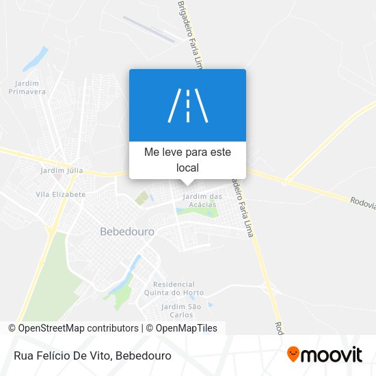 Rua Felício De Vito mapa