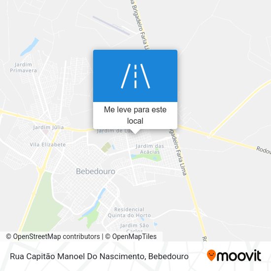 Rua Capitão Manoel Do Nascimento mapa