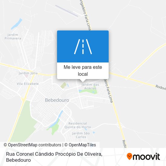 Rua Coronel Cândido Procópio De Oliveira mapa