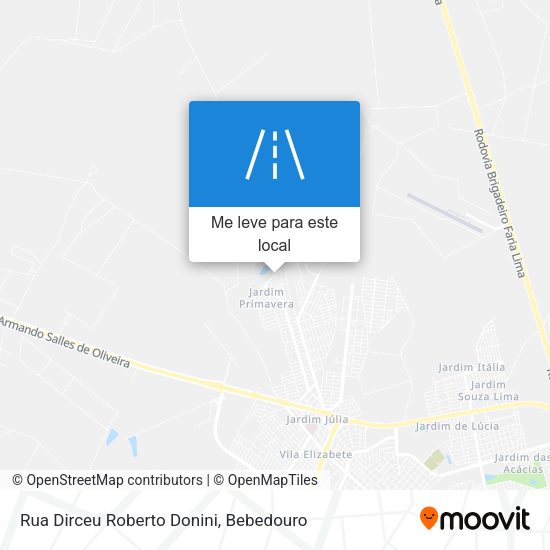 Rua Dirceu Roberto Donini mapa