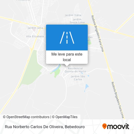 Rua Norberto Carlos De Oliveira mapa