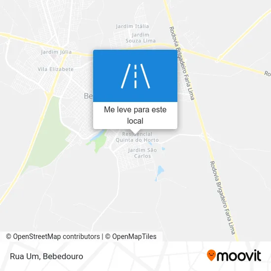 Rua Um mapa