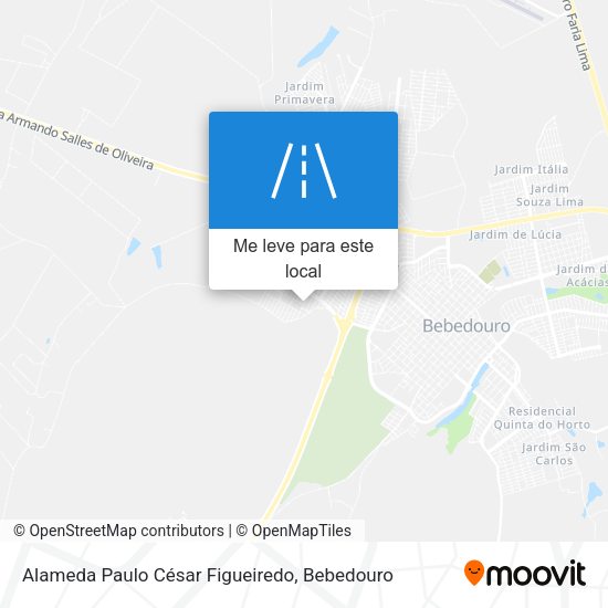Alameda Paulo César Figueiredo mapa