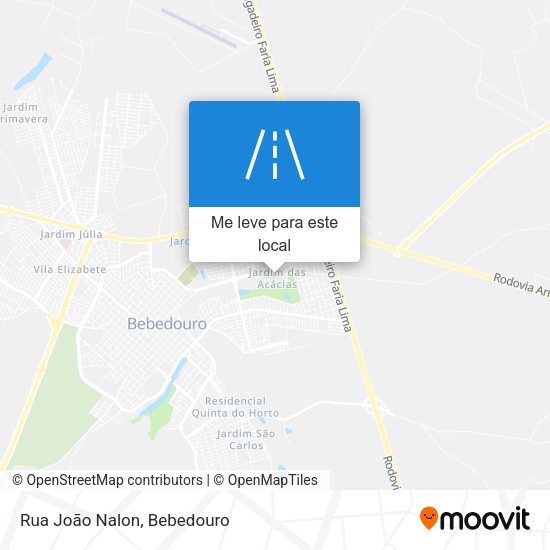 Rua João Nalon mapa