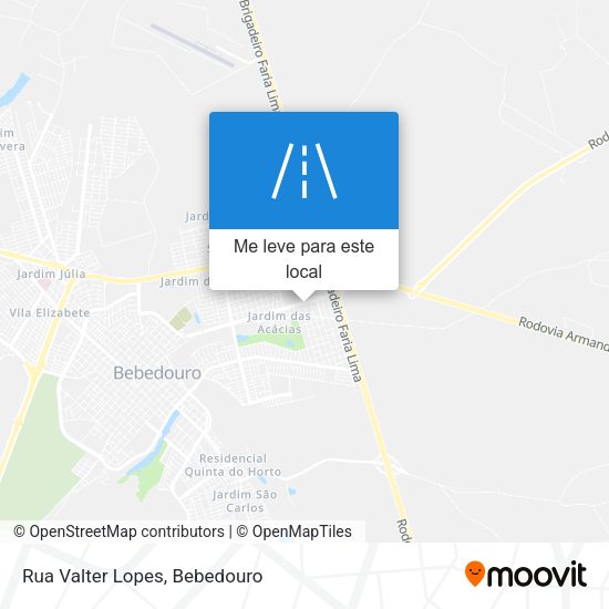 Rua Valter Lopes mapa