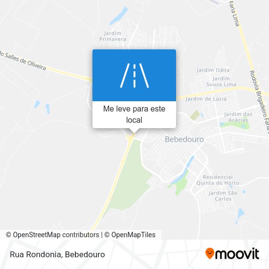 Rua Rondonia mapa