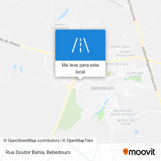 Rua Doutor Bahia mapa