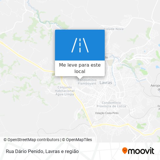 Rua Dário Penido mapa