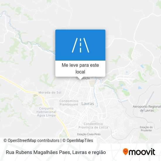 Rua Rubens Magalhães Paes mapa