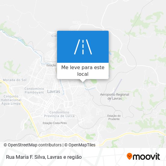 Rua Maria F. Silva mapa