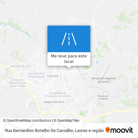 Rua Bernardino Botelho De Carvalho mapa