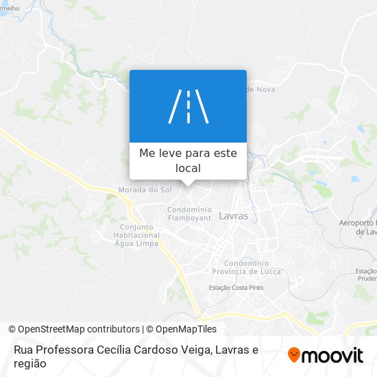 Rua  Professora Cecília Cardoso Veiga mapa