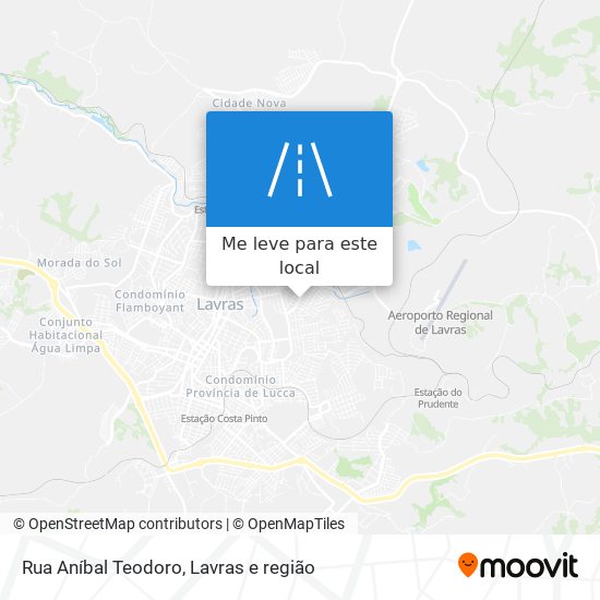 Rua Aníbal Teodoro mapa