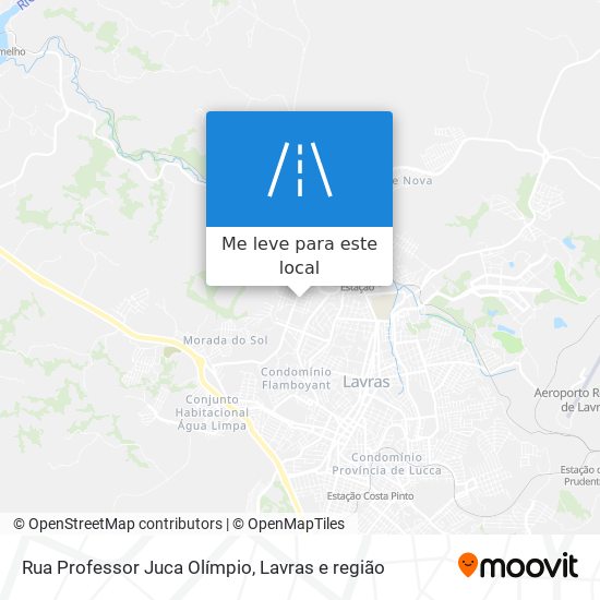 Rua Professor Juca Olímpio mapa