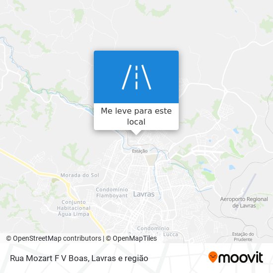 Rua Mozart F V Boas mapa