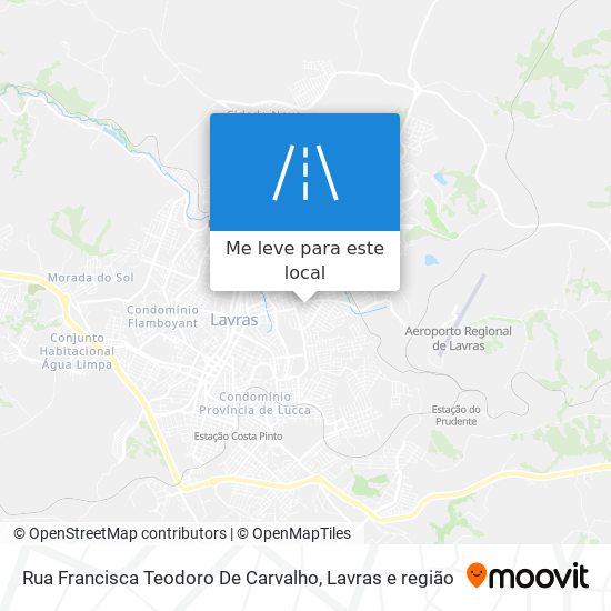 Rua Francisca Teodoro De Carvalho mapa