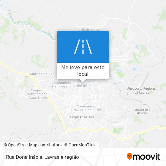 Rua Dona Inácia mapa