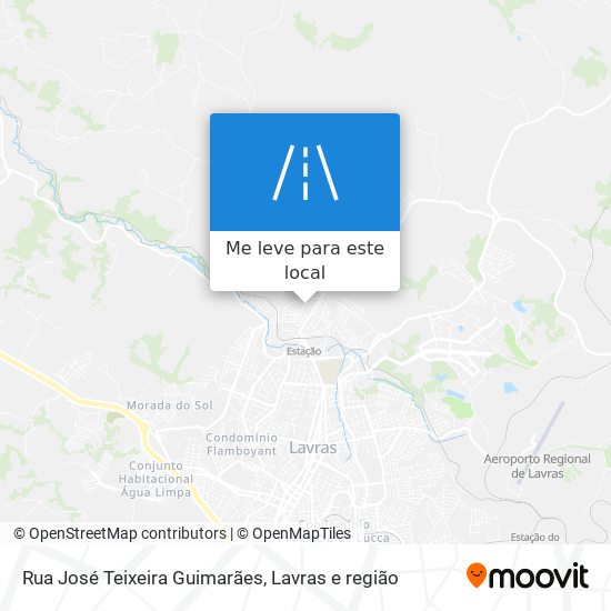 Rua José Teixeira Guimarães mapa