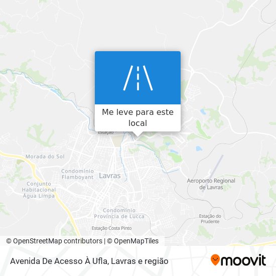 Avenida De Acesso À Ufla mapa