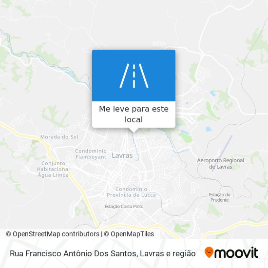 Rua Francisco Antônio Dos Santos mapa