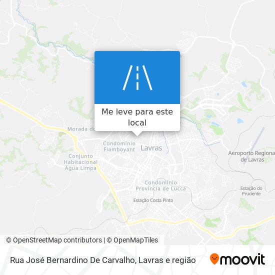 Rua José Bernardino De Carvalho mapa