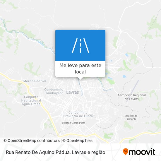Rua Renato De Aquino Pádua mapa