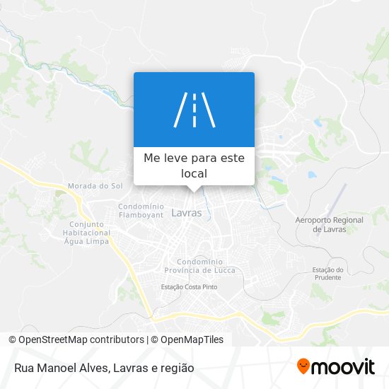 Rua Manoel Alves mapa