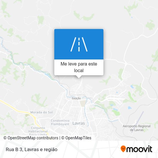 Rua B 3 mapa