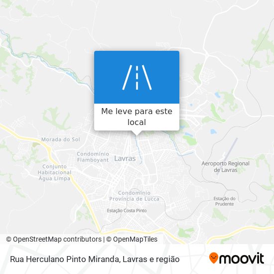 Rua Herculano Pinto Miranda mapa