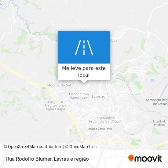 Rua Rodolfo Blumer mapa