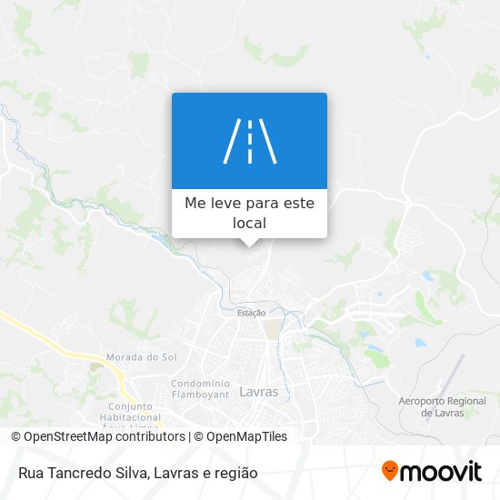 Rua Tancredo Silva mapa