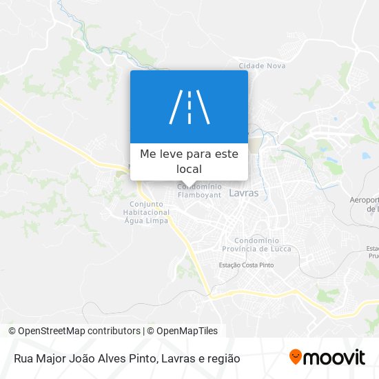 Rua Major João Alves Pinto mapa