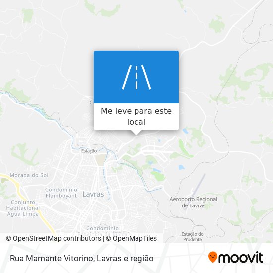 Rua Mamante Vitorino mapa