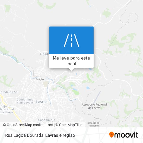 Rua Lagoa Dourada mapa