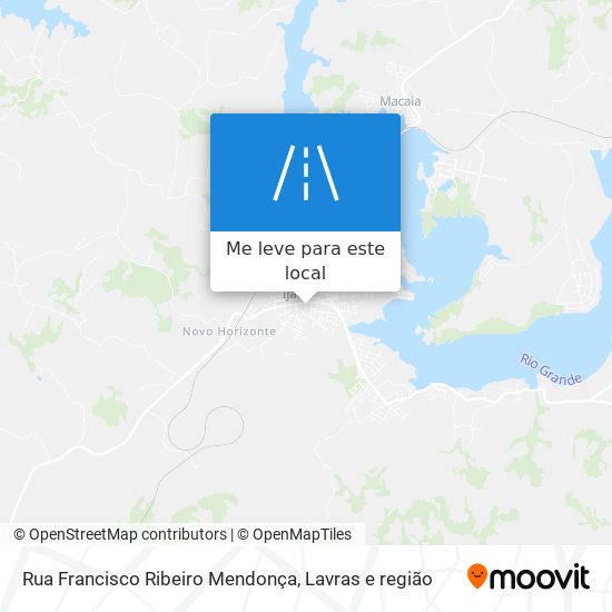 Rua Francisco Ribeiro Mendonça mapa