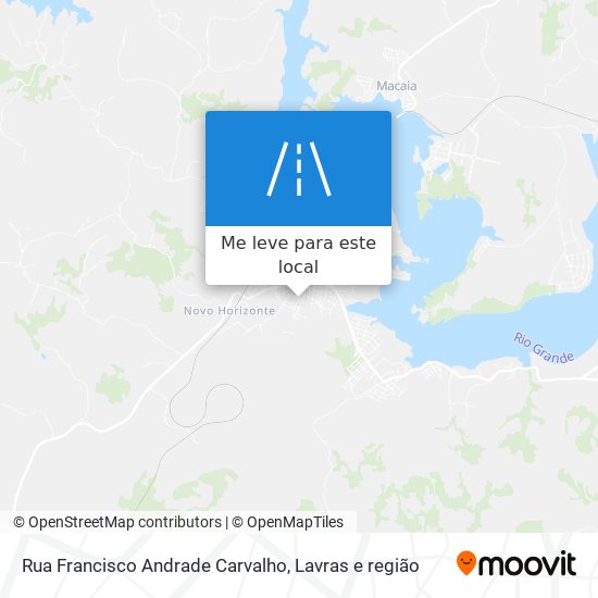 Rua Francisco Andrade Carvalho mapa