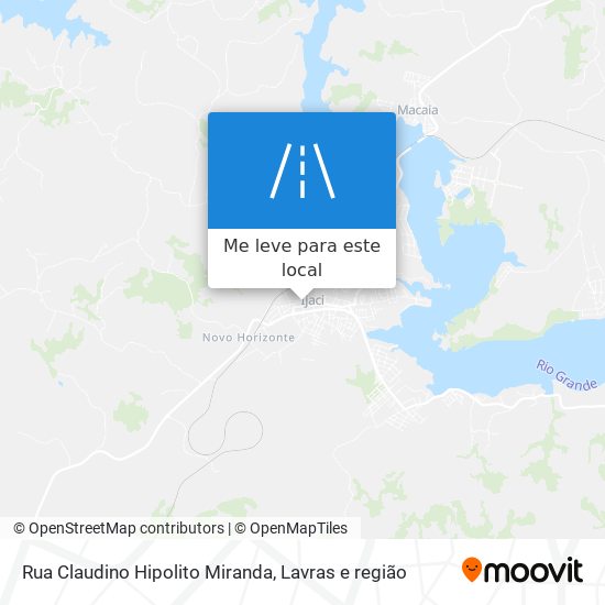 Rua Claudino Hipolito Miranda mapa