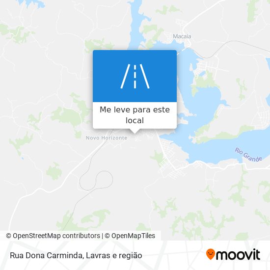 Rua Dona Carminda mapa