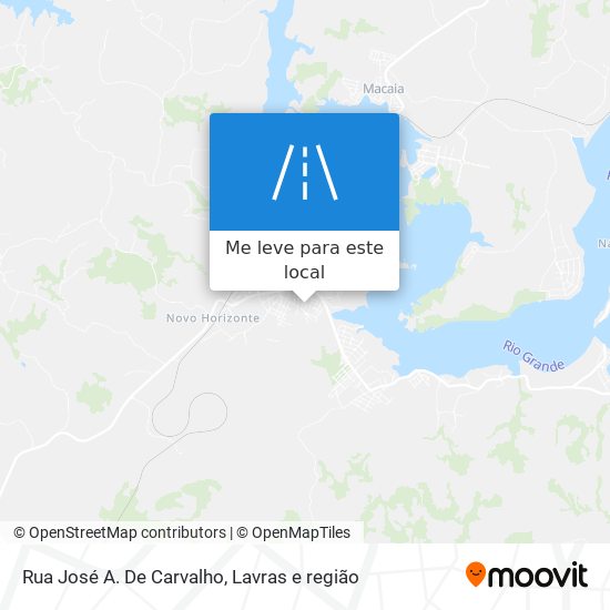 Rua José A. De Carvalho mapa