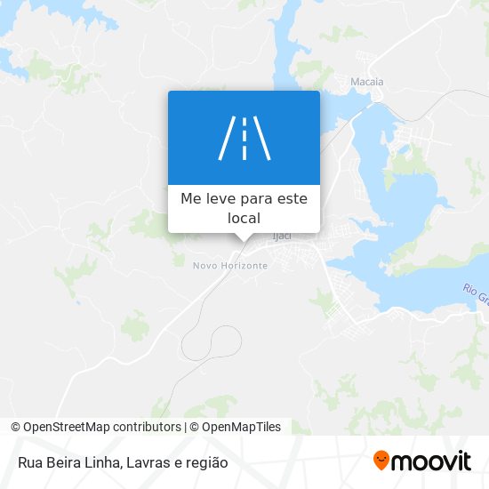 Rua Beira Linha mapa