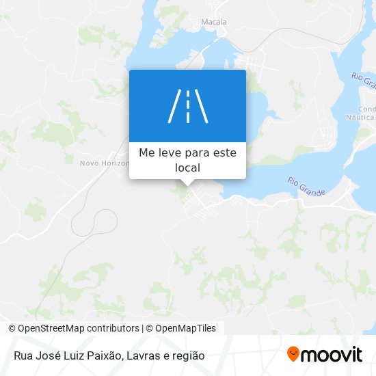 Rua José Luiz Paixão mapa