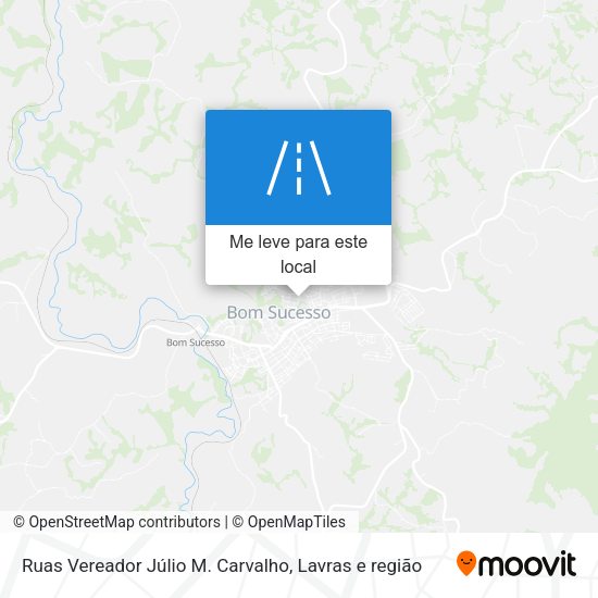 Ruas Vereador Júlio M. Carvalho mapa