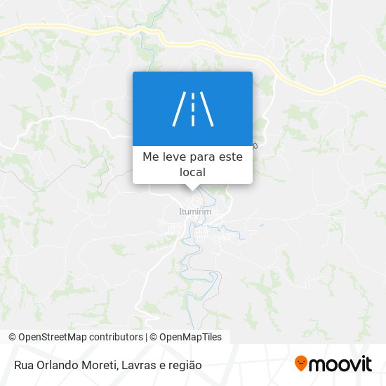 Rua Orlando Moreti mapa